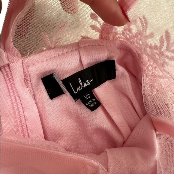 Lulus Radiant Expectations Pink Embroidered Floral Bustier Maxi Dress Size XS - Picture 11 of 17